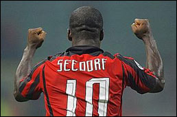 Clarence Seedorf, autore del gol-vittoria per la Maronese
