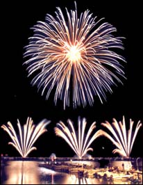Fuochi d'artificio per le grandi prestazioni di Fabrizio F. e Mirko in casa di Luca ed Alessandro